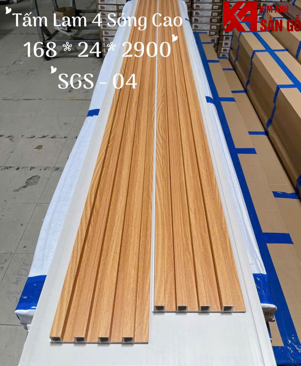 Tấm Ốp Tường Lam 4 Sóng Cao SG-04
